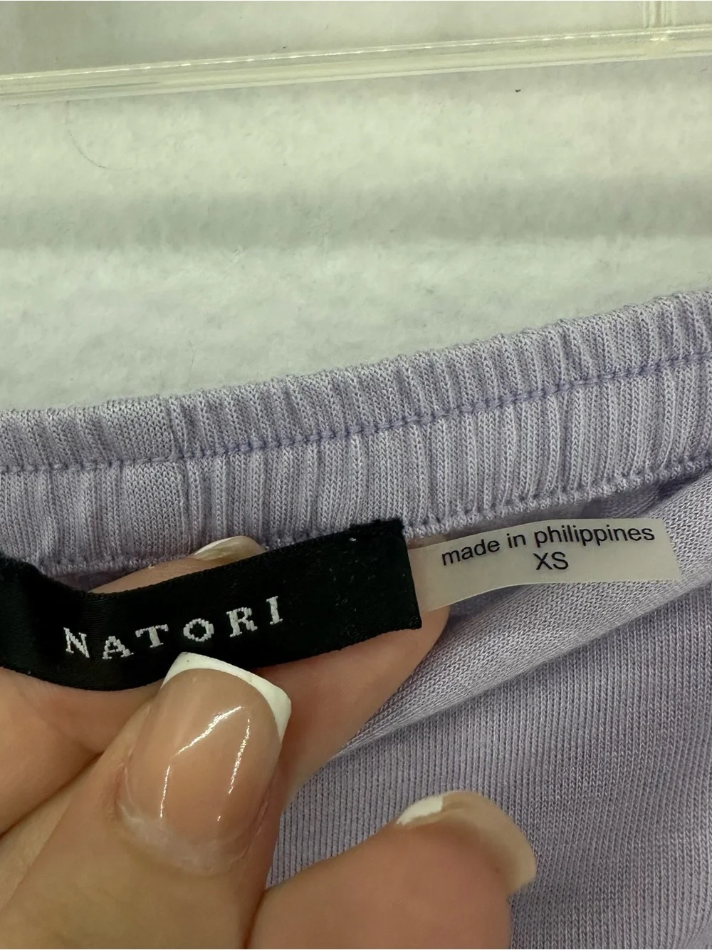Natori Lounge‎ Pajama Pants Women XS Lavender Wide Leg Drawstring Sleepwear Soft